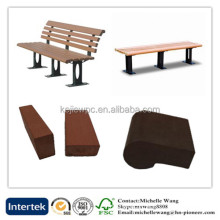 Slats Hot Sale Wood Plastic Composite Wooden Bench Slats, Replacement Wood Garden Chair Outdoor Furniture WPC Bench 15-20 Years